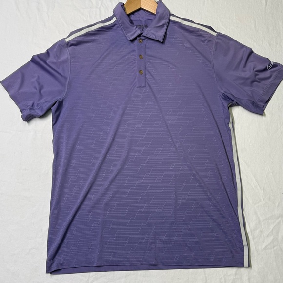Lot of 4 Nike golf Men’s polo shirts stripped/solid size Medium shorts sleeves - Picture 7 of 16
